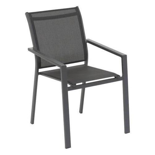 Fauteuil de jardin empilable ESSENTIA Anthracite / Graphite