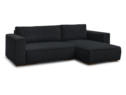 CHELSEA Canapé d'angle réversible Compressé - Noir
