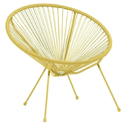 Fauteuil de jardin Urban filaire jaune 85x72xH83cm