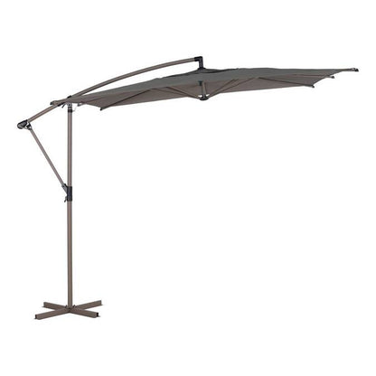 Parasol décentré carré MANOA Café